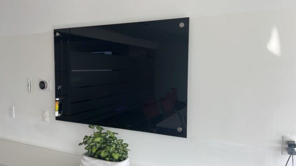 Tablero en vidrio templado Módulo 120*80 Cm Negro
