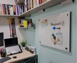 Tablero Magnético en vidrio templado Blanco