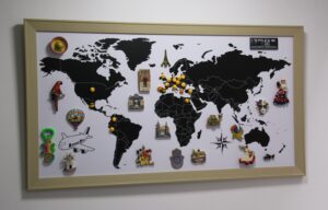 Tablero Magnético decorativo Mapamundi